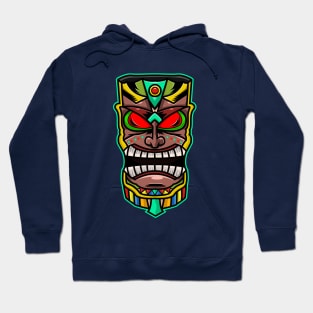 Tiki Mask Colorful Hoodie